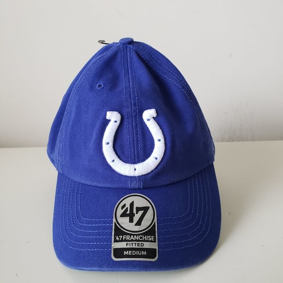 '47 Brand Indianapolis Colts The Franchise Cap Hat Size Medium Blue NWOT - Picture 1 of 10